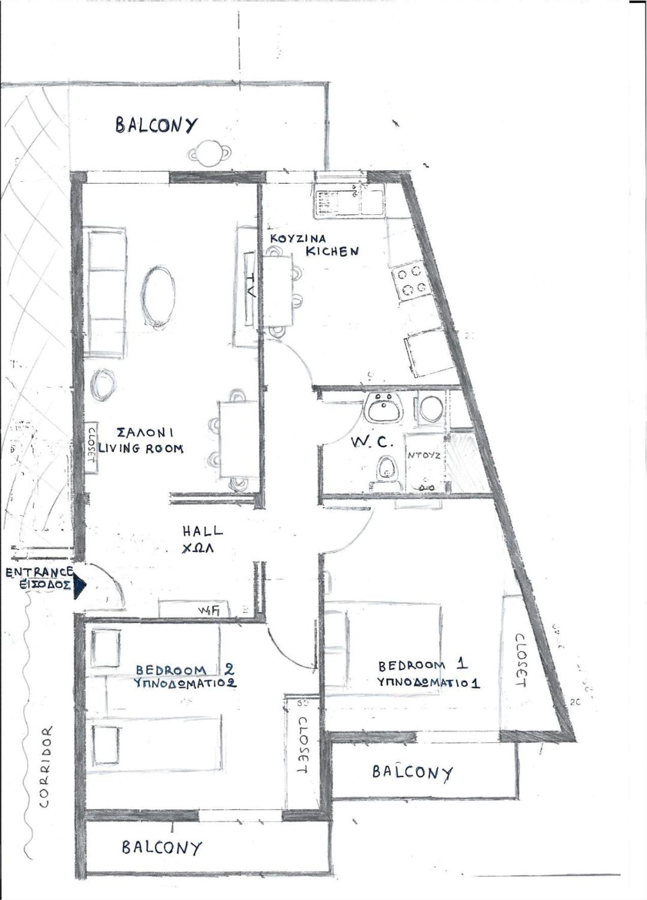 Kiani Apartment Preveza Bagian luar foto